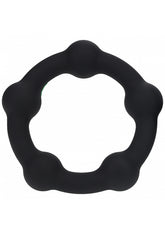 LEVELZ - Beaded Silicone Cock Ring - L - 45mm - Black